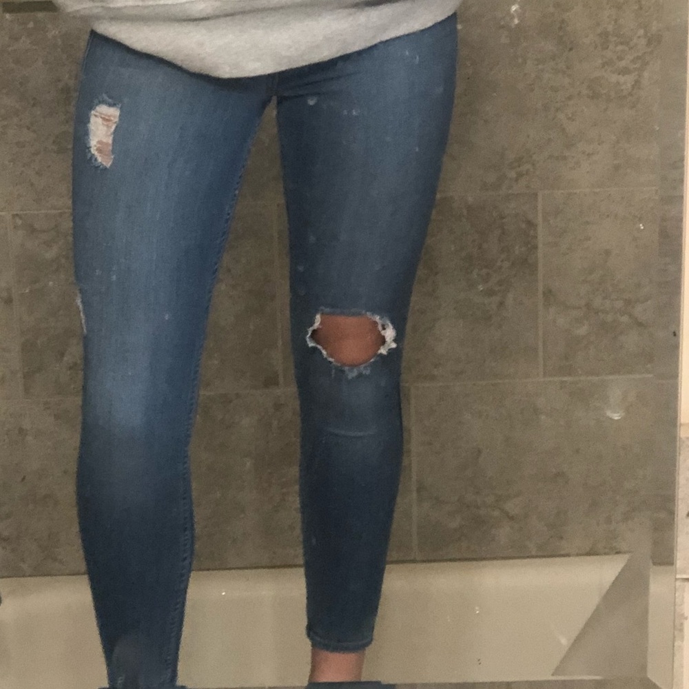 Hollister ripped denim jeans